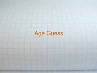 Age Guess