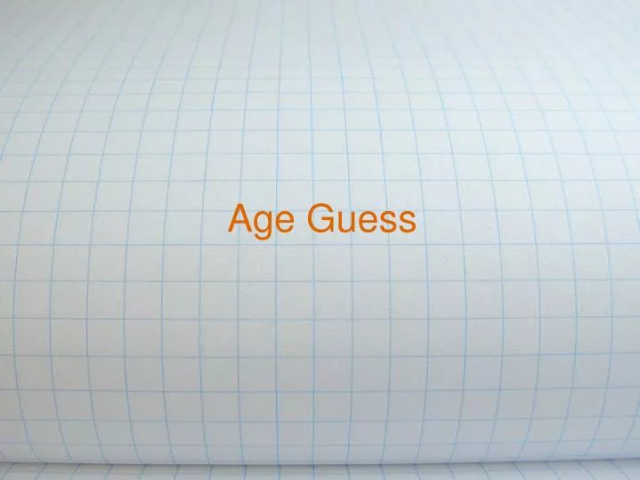age guess