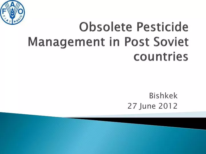 obsolete pesticide management in post soviet countries