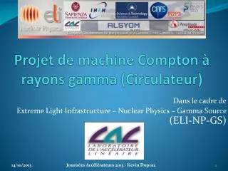 projet de machine compton rayons gamma circulateur
