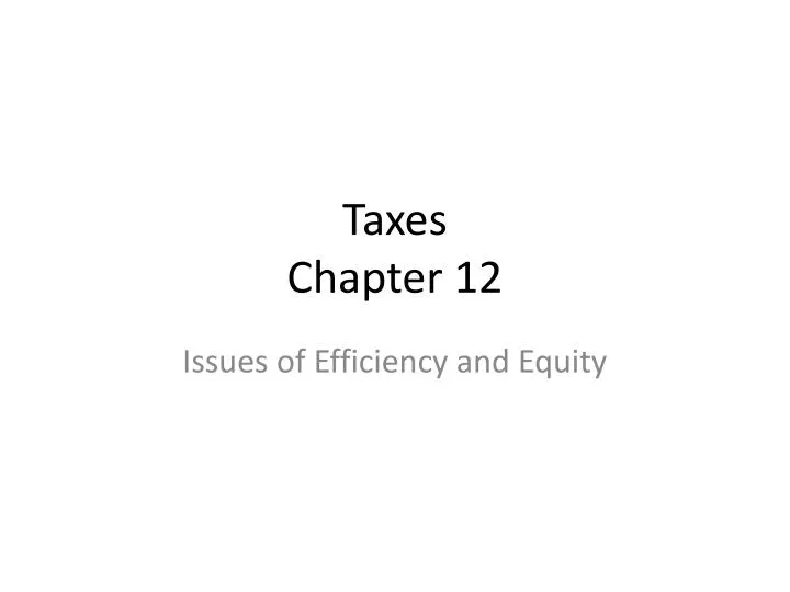 taxes chapter 12