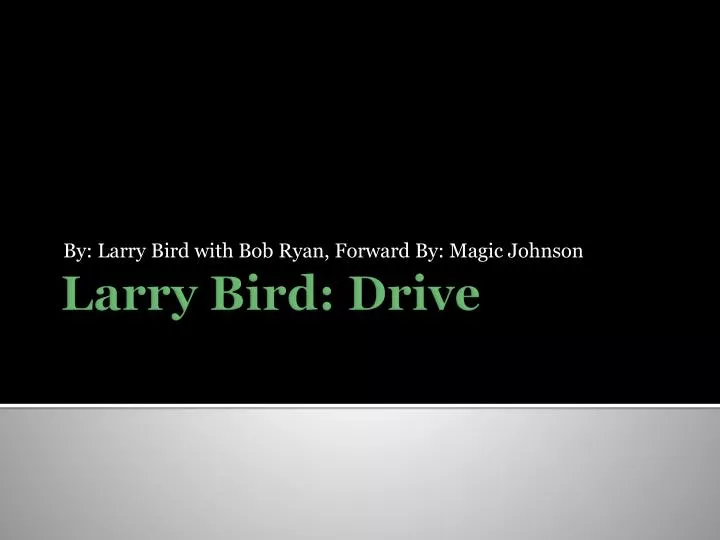 by larry bird with bob ryan forward by magic johnson