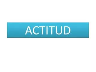 actitud