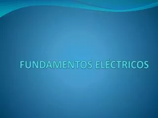 fundamentos el ctricos