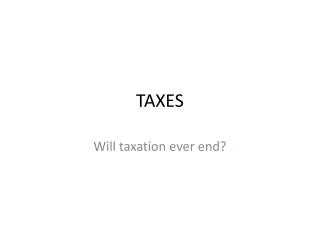 taxes