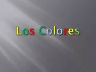 l o s c o l o r e s