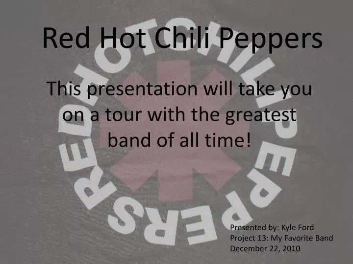 red hot chil i peppers