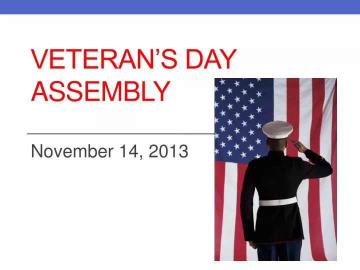 veteran s day assembly