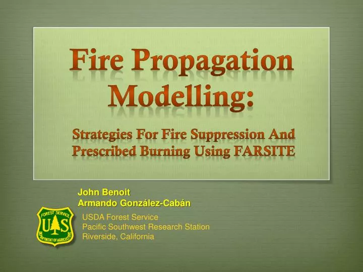 fire propagation modelling