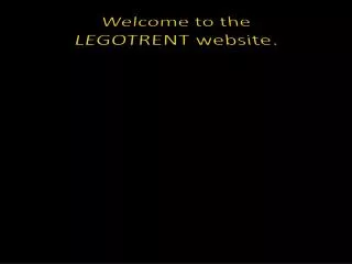 Welcome to the LEGOTRENT website.