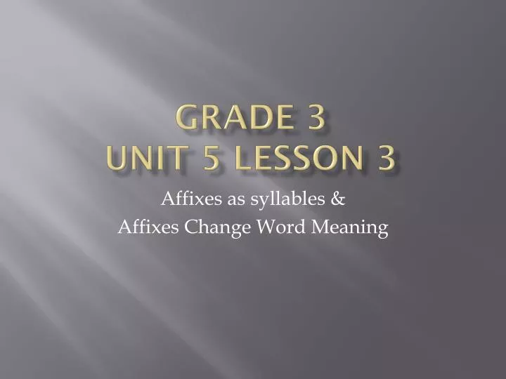 grade 3 unit 5 lesson 3
