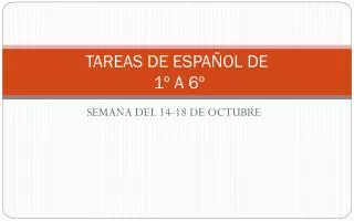 tareas de espa ol de 1 a 6