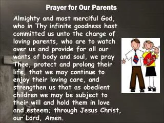 Prayer for Our Parents