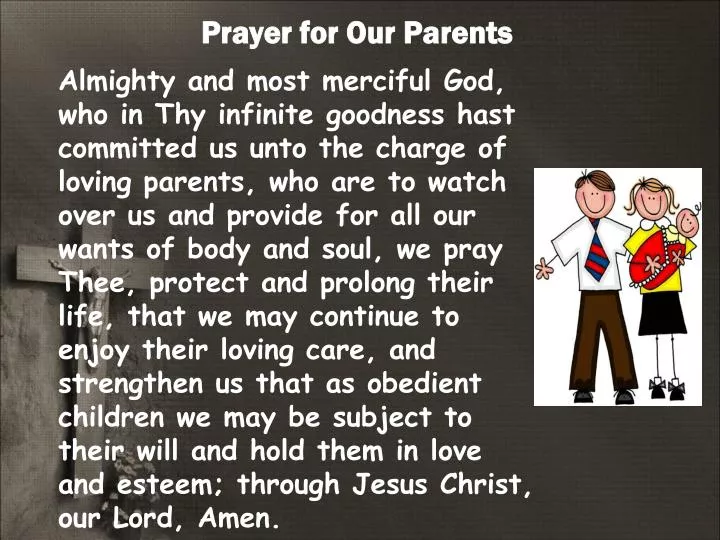 prayer for our parents