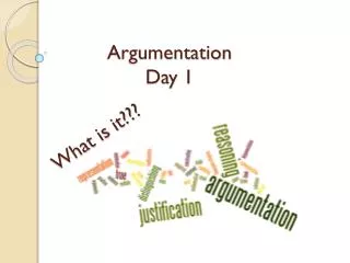 Argumentation Day 1