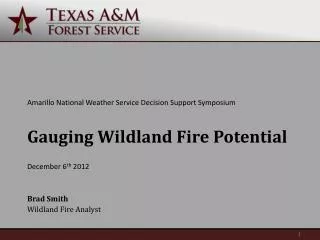 Gauging Wildland Fire Potential