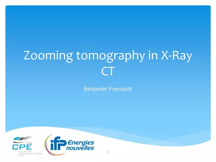 zooming tomography in x ray ct