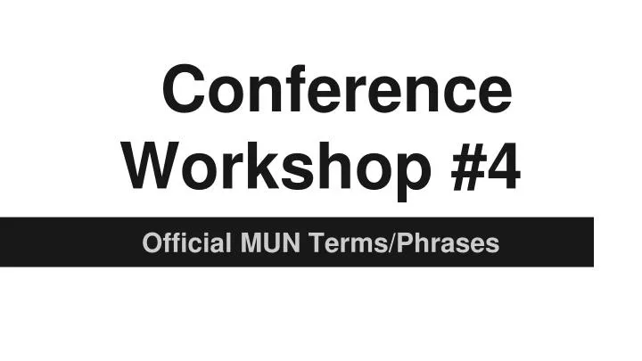 conference workshop 4