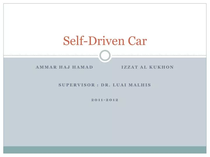 self driven car