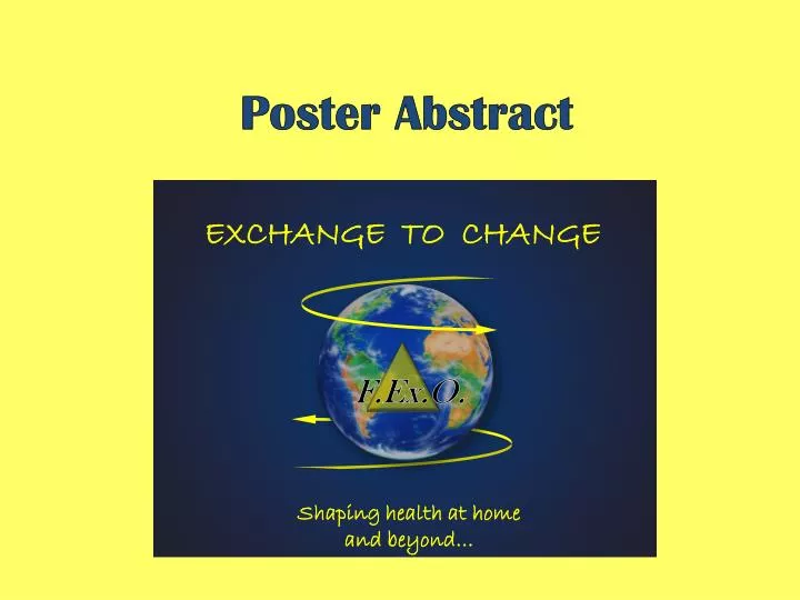 poster abstract