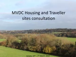 MVDC Housing and Traveller sites consultation