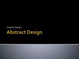 Abstract Design