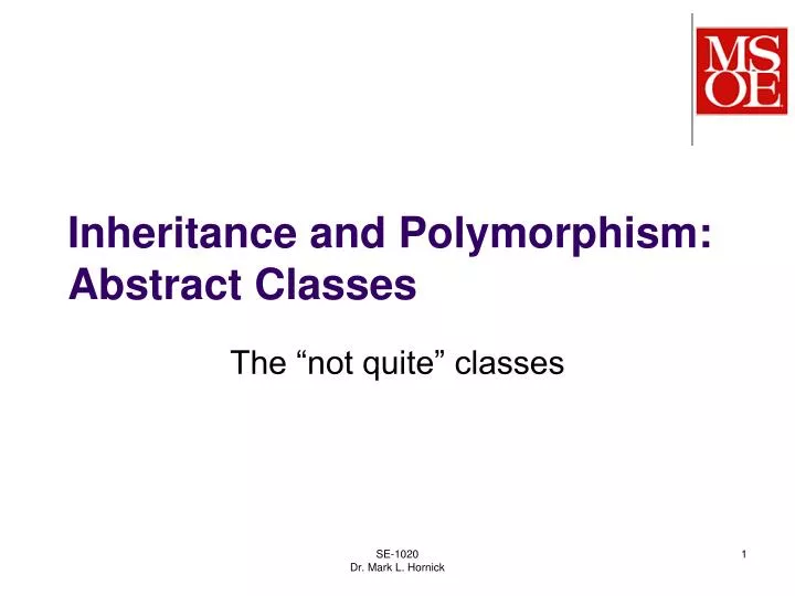 inheritance and polymorphism abstract classes