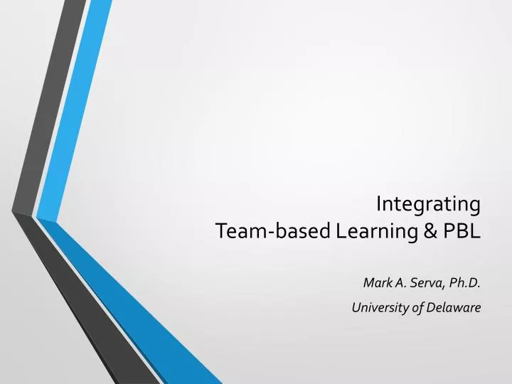integrating team based learning pbl