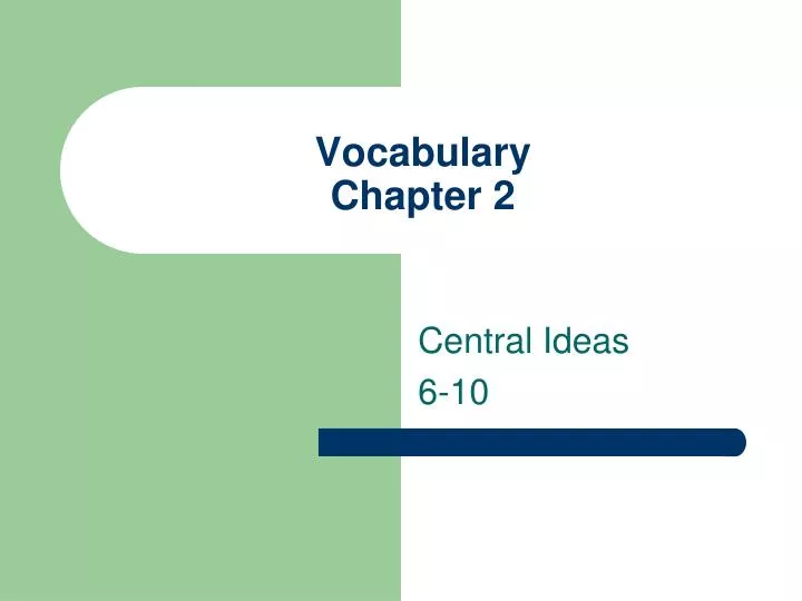 vocabulary chapter 2