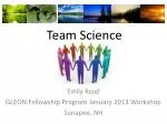 Team Science - slide 1