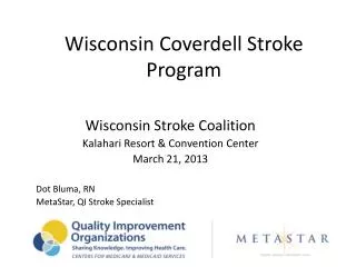 Wisconsin Coverdell Stroke Program