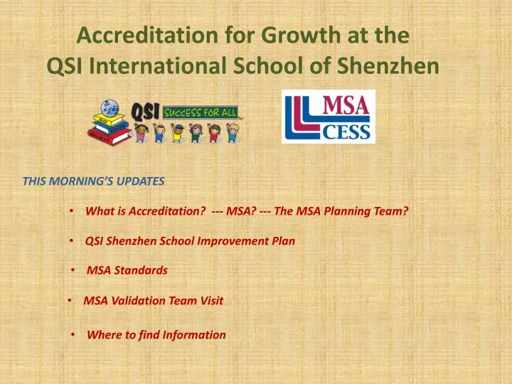 accreditation for growth at the qsi international school of shenzhen