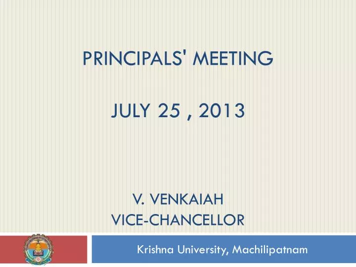principals meeting july 25 2013