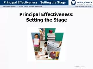 Principal Effectiveness: Setting the Stage