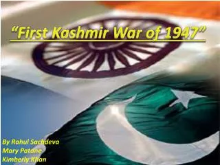 “First Kashmir War of 1947”