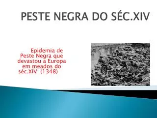 peste negra do s c xiv