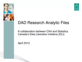 DAD Research Analytic Files