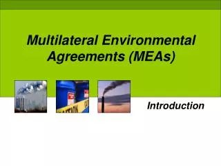 Multilateral Environmental Agreements (MEAs)