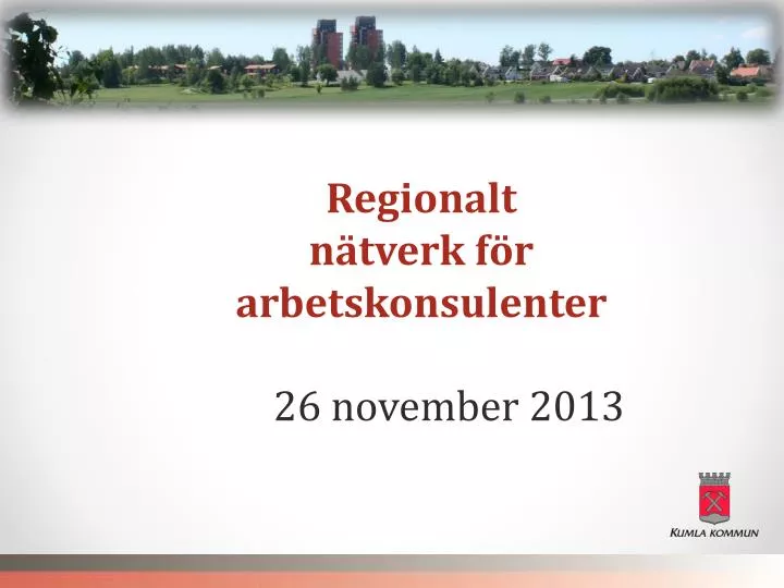 regionalt n tverk f r arbetskonsulenter