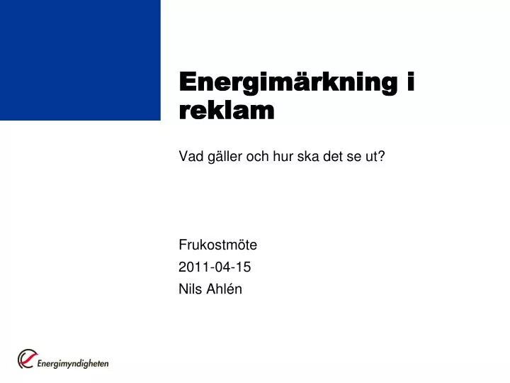 energim rkning i reklam