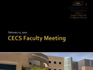 CECS Faculty Meeting
