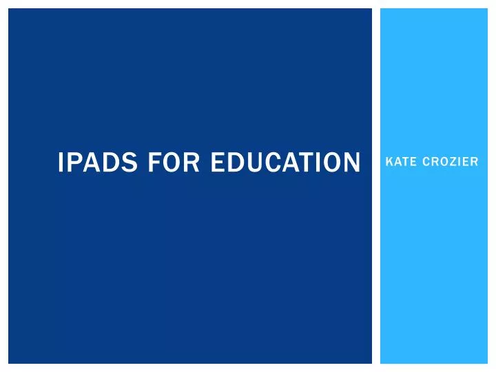 ipads for education