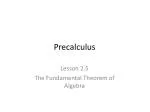 Precalculus - slide 1