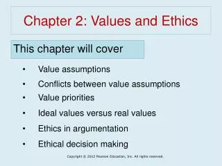 Chapter 2: Values and Ethics