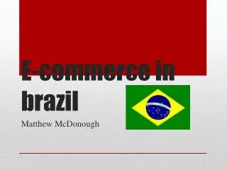 E-commerce in brazil