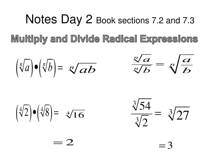 notes day 2 book sections 7 2 and 7 3