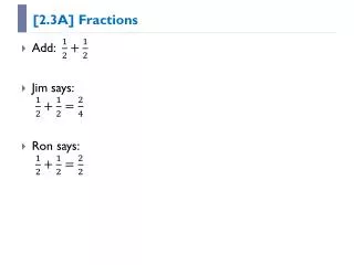 [ 2.3A] Fractions