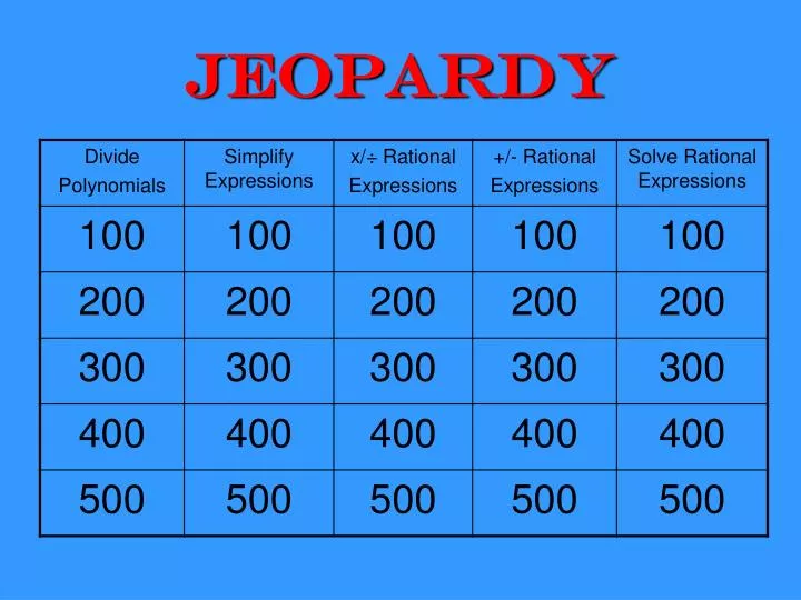 jeopardy