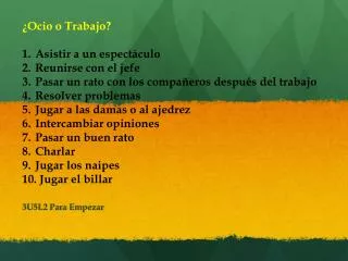 3u5l2 para empezar
