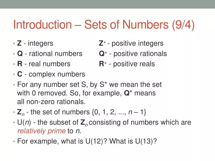 introduction sets of numbers 9 4